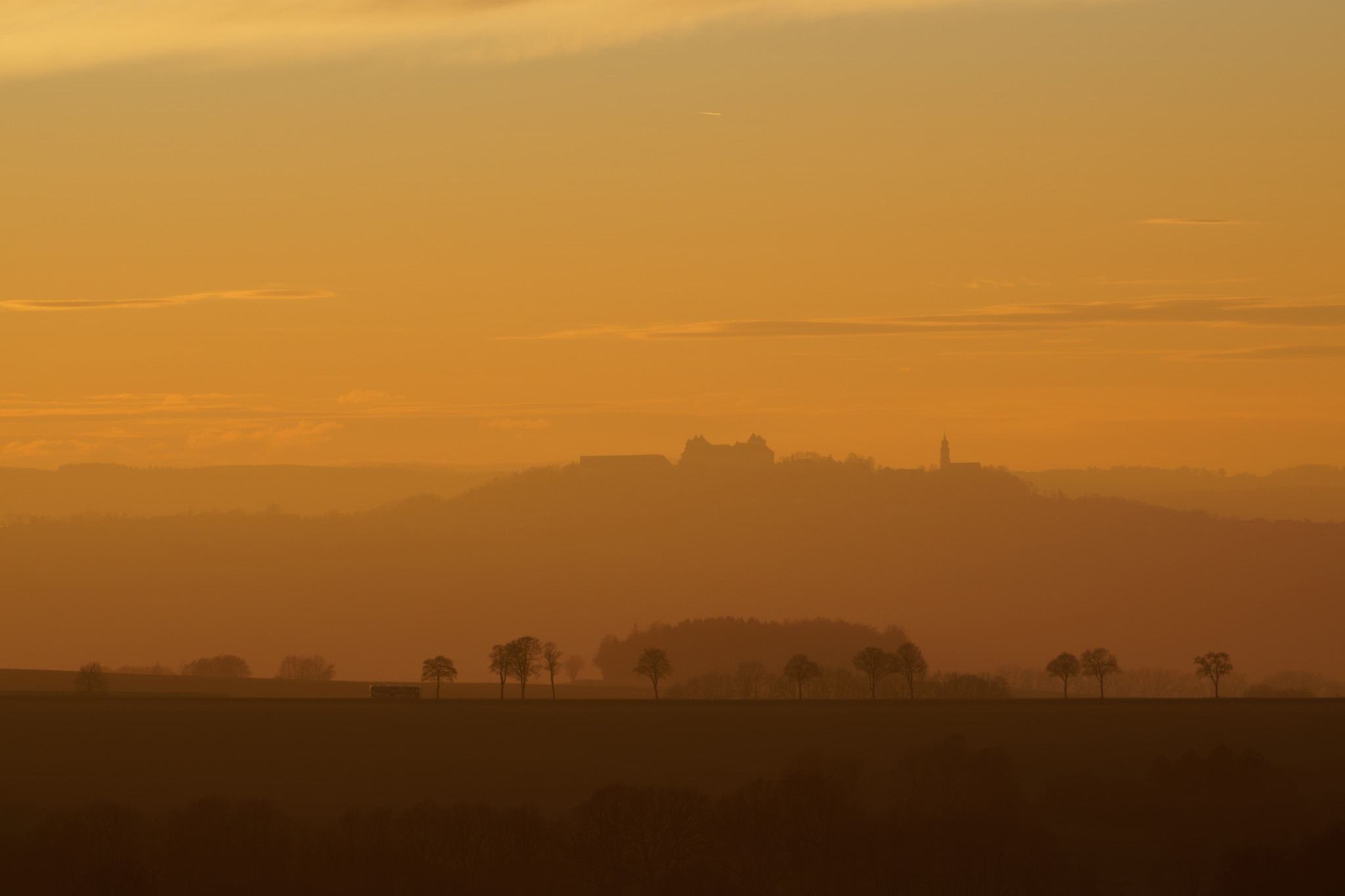 Oberreichenbacher Straße im Dezember 2020