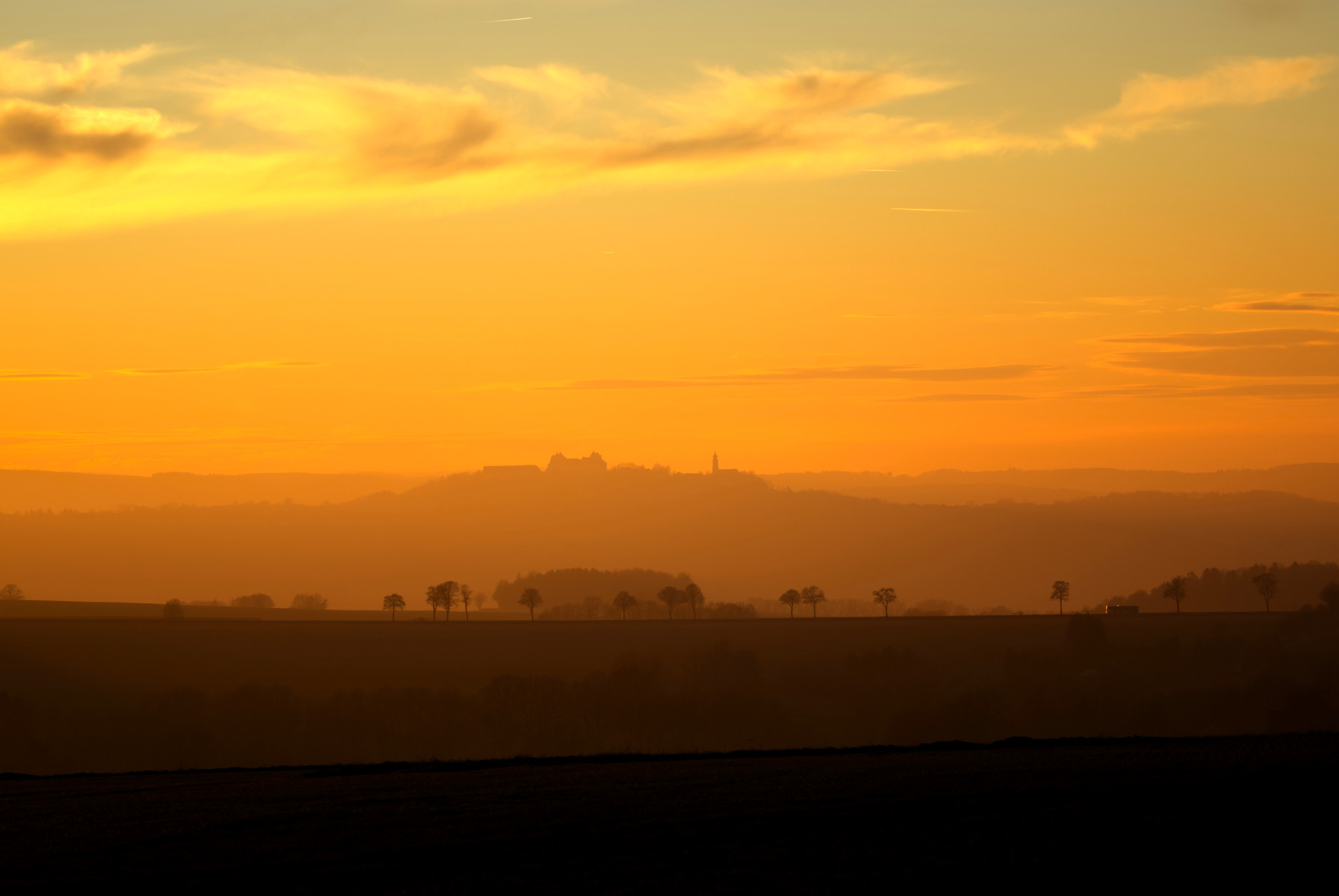 Oberreichenbacher Straße im Dezember 2020