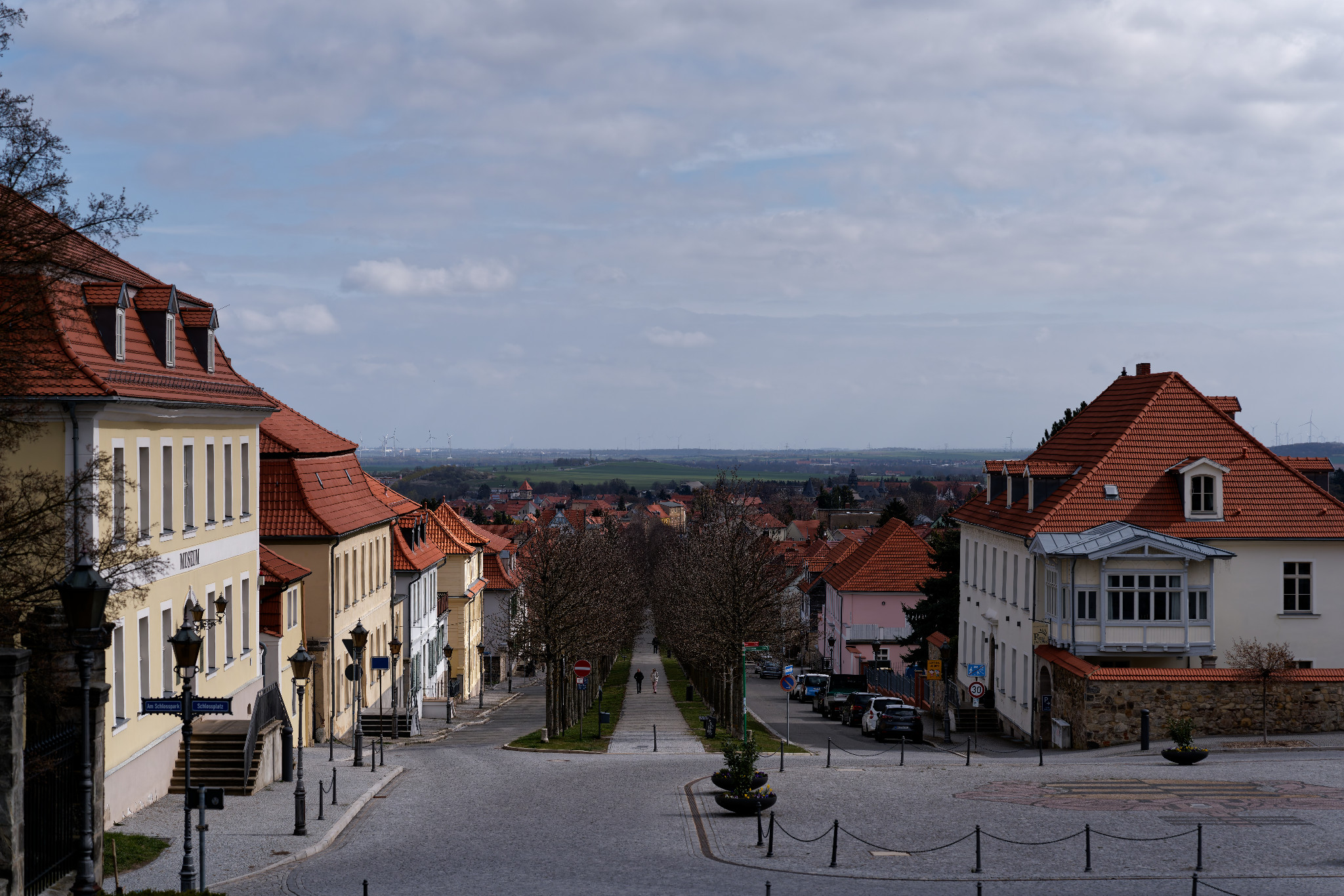 Blick auf die Allee von Ballenstedt